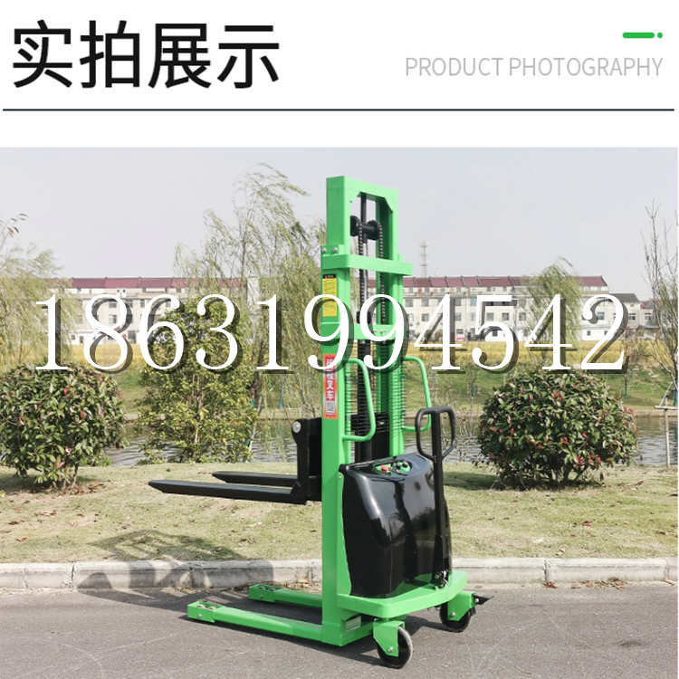 陵城区电动叉车堆高车液压铲车电瓶1吨2吨站驾步行式小型全自动叉车